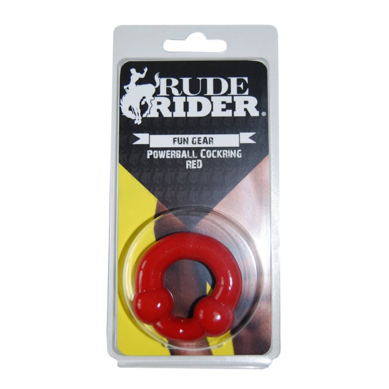 Rude Rider: Powerball Cockring | Red
