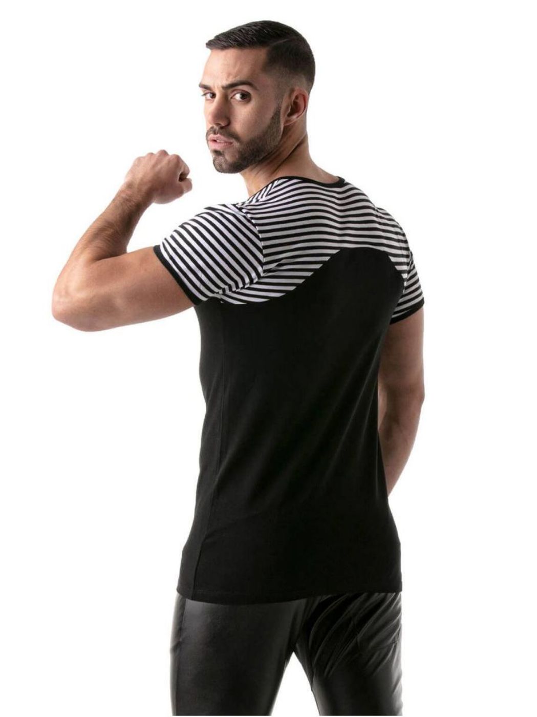 TOF Paris: T-Shirt Navy Stripes | Black