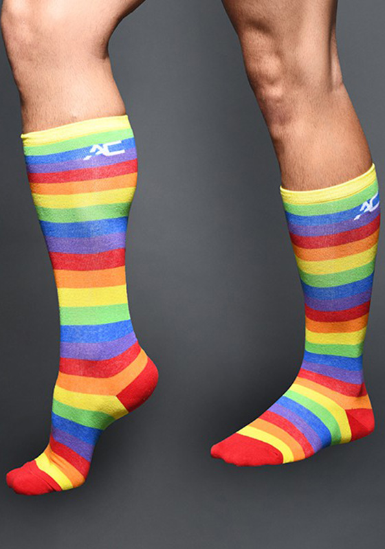 Andrew Christian Pride Stripe Socks