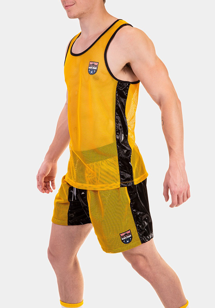 Barcode Berlin Tank Top Carlos | Yellow|Black Barcode Berlin Tank Top Carlos | Yellow|Black
