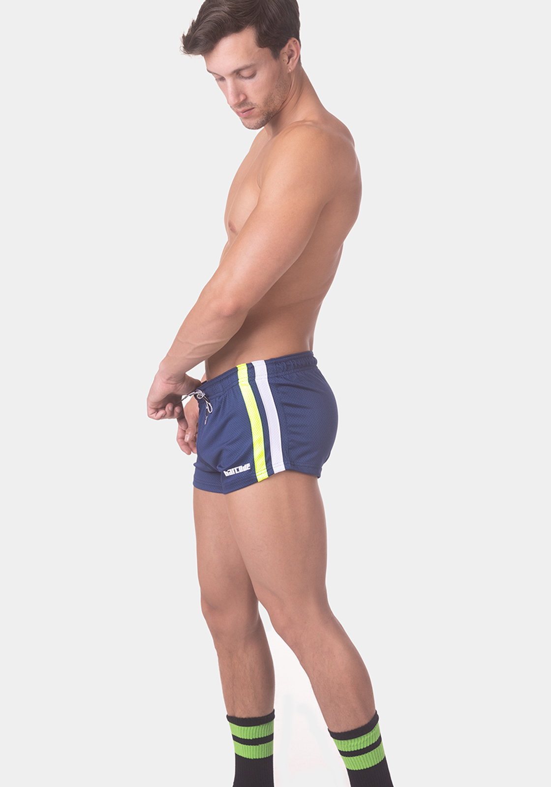 Barcode Berlin Short Timur | Navy/Neongreen/White