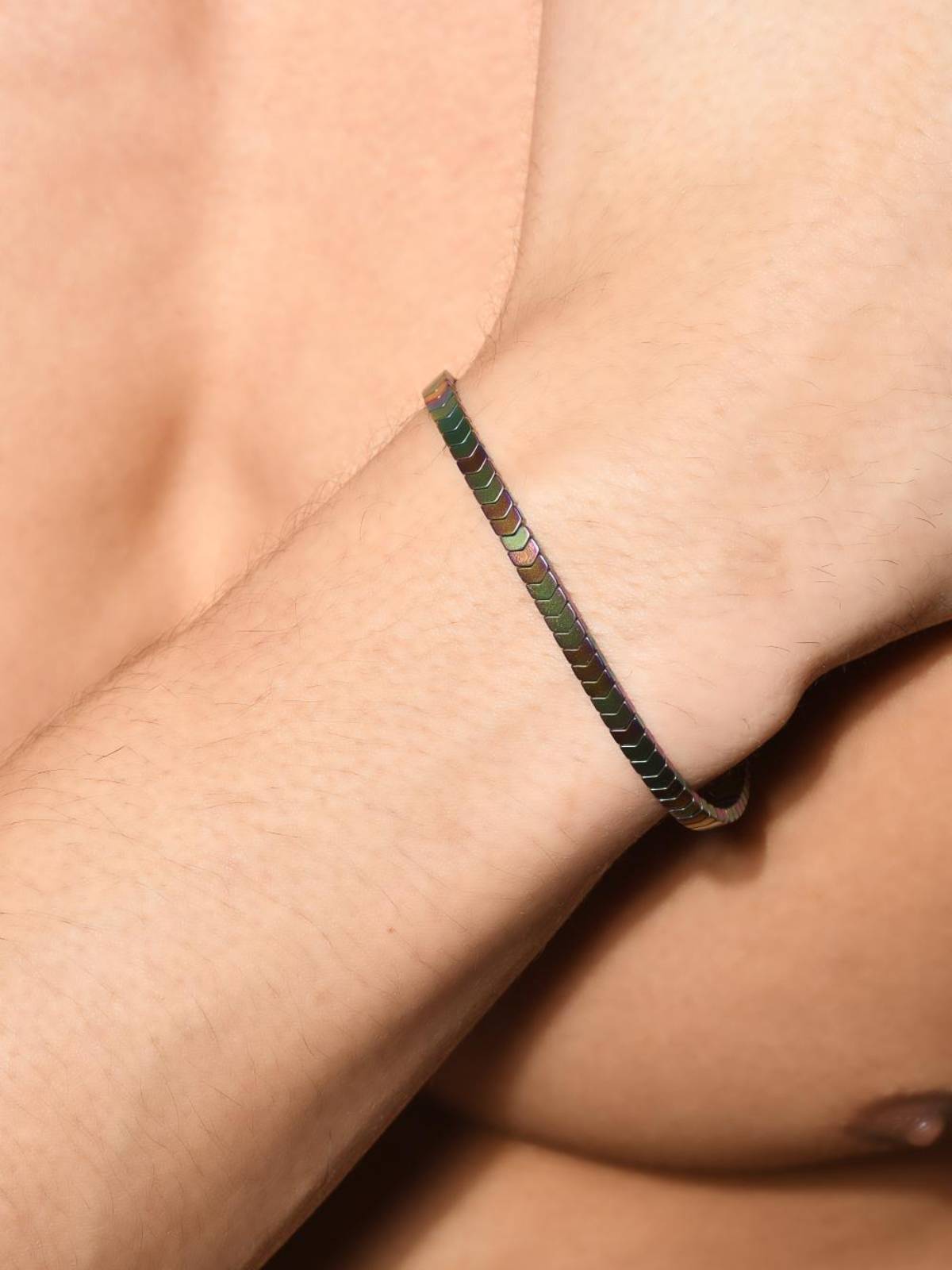 Andrew Christian Hematite Rainbow Bracelet - Armband