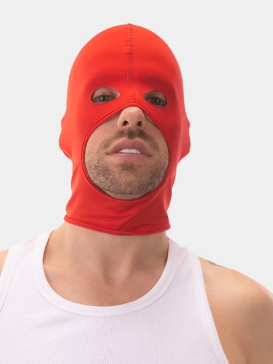 Fetish Hood Mak | Red/Black
