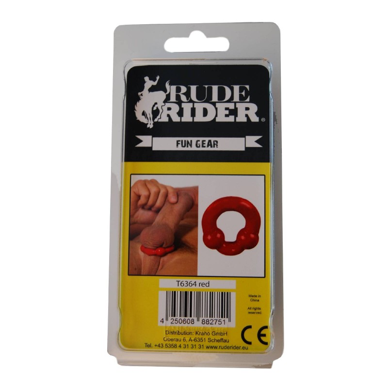 RudeRider Powerball Cockring | Red