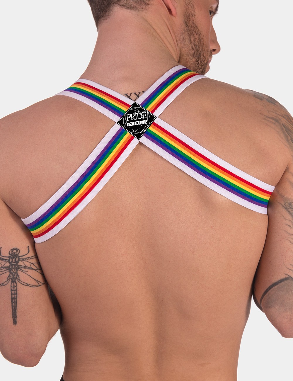 Barcode Berlin Body Harness Pride | White