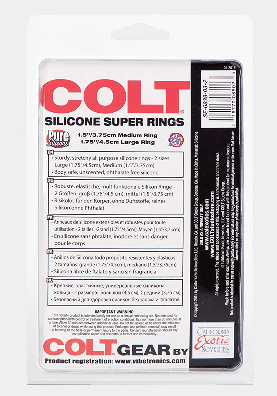 COLT Silicone Super Rings (black)