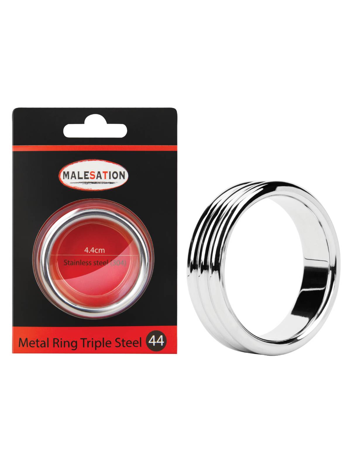 Metal Ring Triple Steel | Ø 44 mm