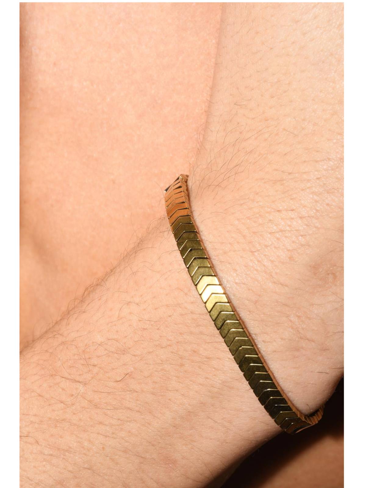 Andrew Christian Hematite Gold  Bracelet - Armband
