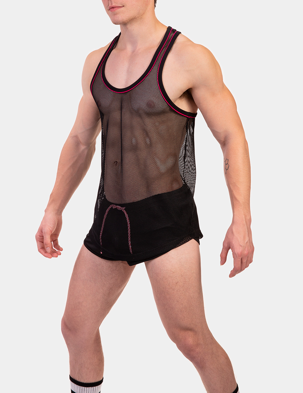 Barcode Berlin Tank Top Elmar | Black/Red