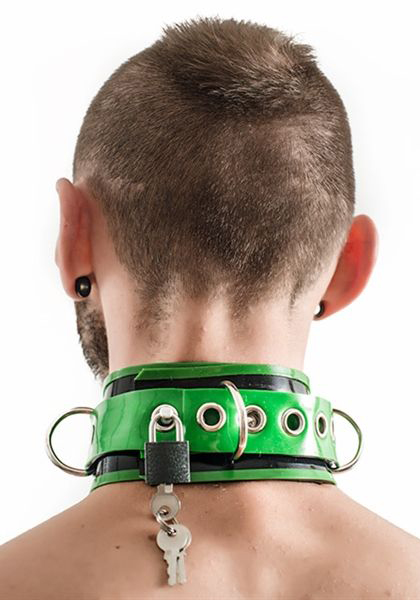 Mr. B: Rubber Collar Lockable Halsband