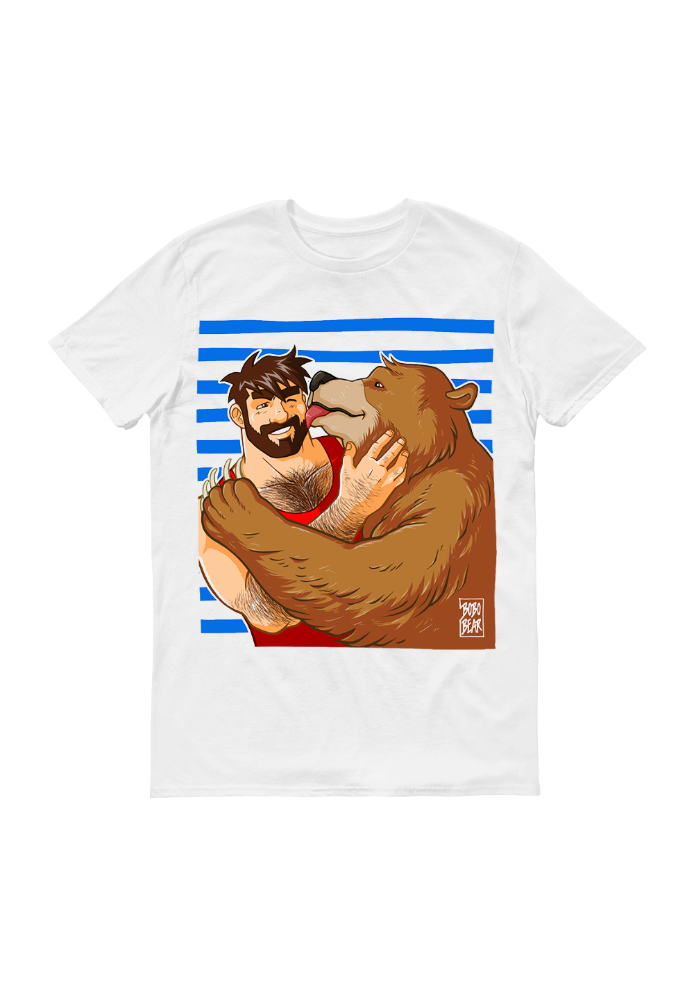 Bobo Bear Shirt Bear Kiss Sailor Stripes