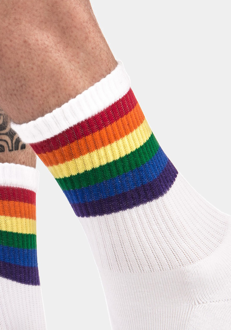 Barcode Berlin  Pride Half Socks | White