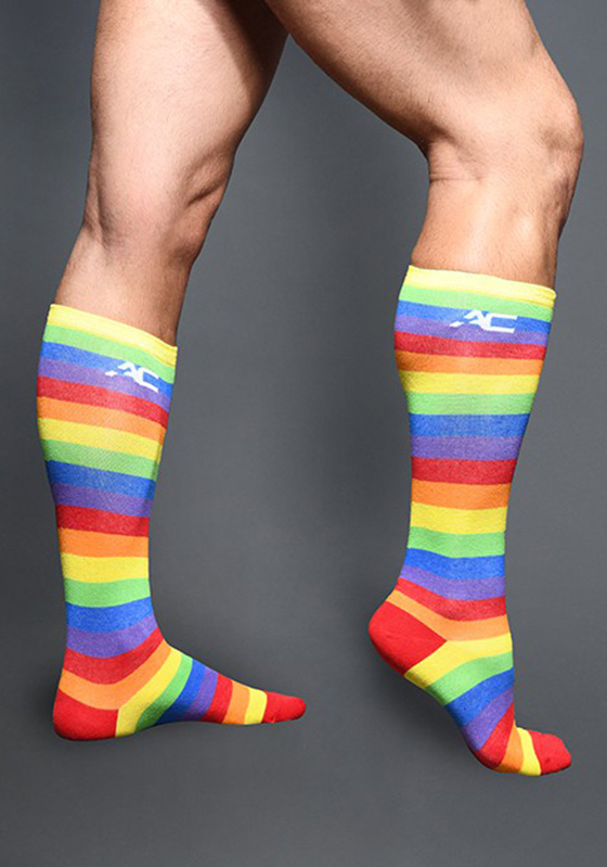 Andrew Christian Pride Stripe Socks