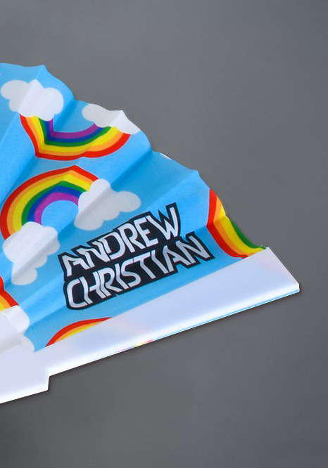 Andrew Christian Rainbow Handfächer