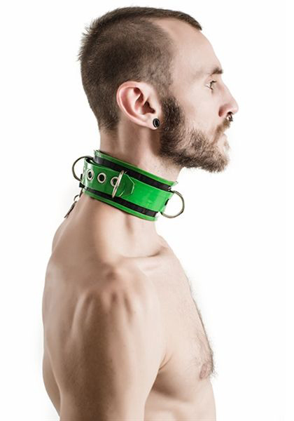 Mr. B: Rubber Collar Lockable Halsband