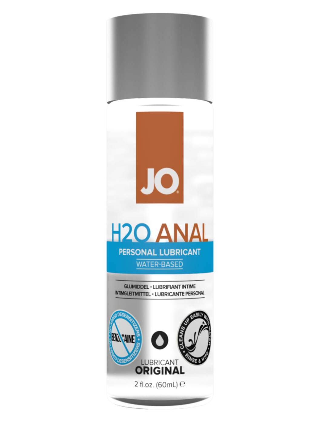 JO H2O Anal Original Lubricant | 60 mL