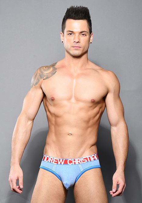 Andrew Christian Almost Naked Cotton Brief | Athletic Blue