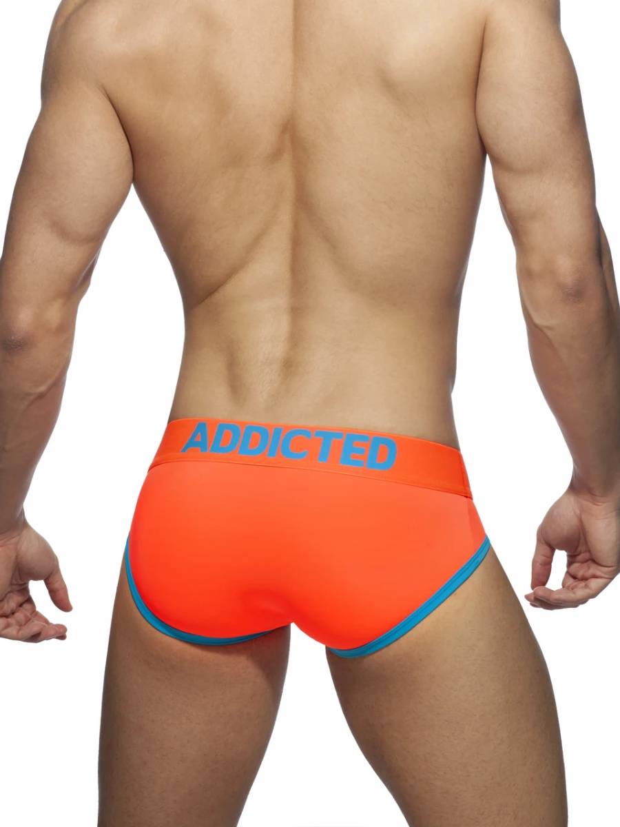 Addicted Neon Cockring Swimderwear Brief | Neonorange