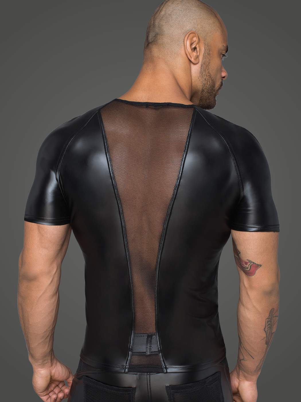 Power Wetlook Mesh T-Shirt | Black