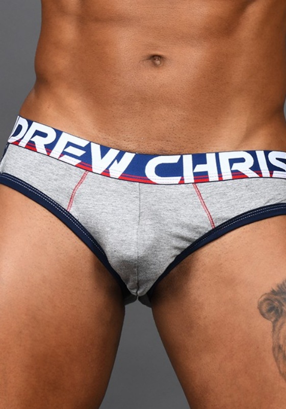 Andrew Christian heather grey CoolFlex Brief Show-It