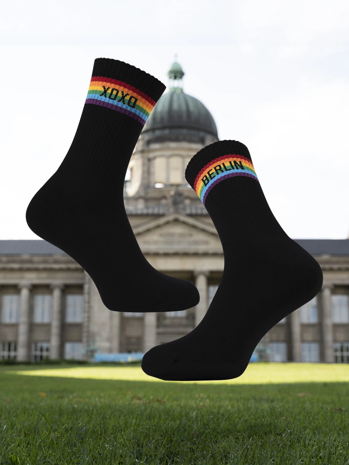XOXO Socks Rainbow BERLIN | Black