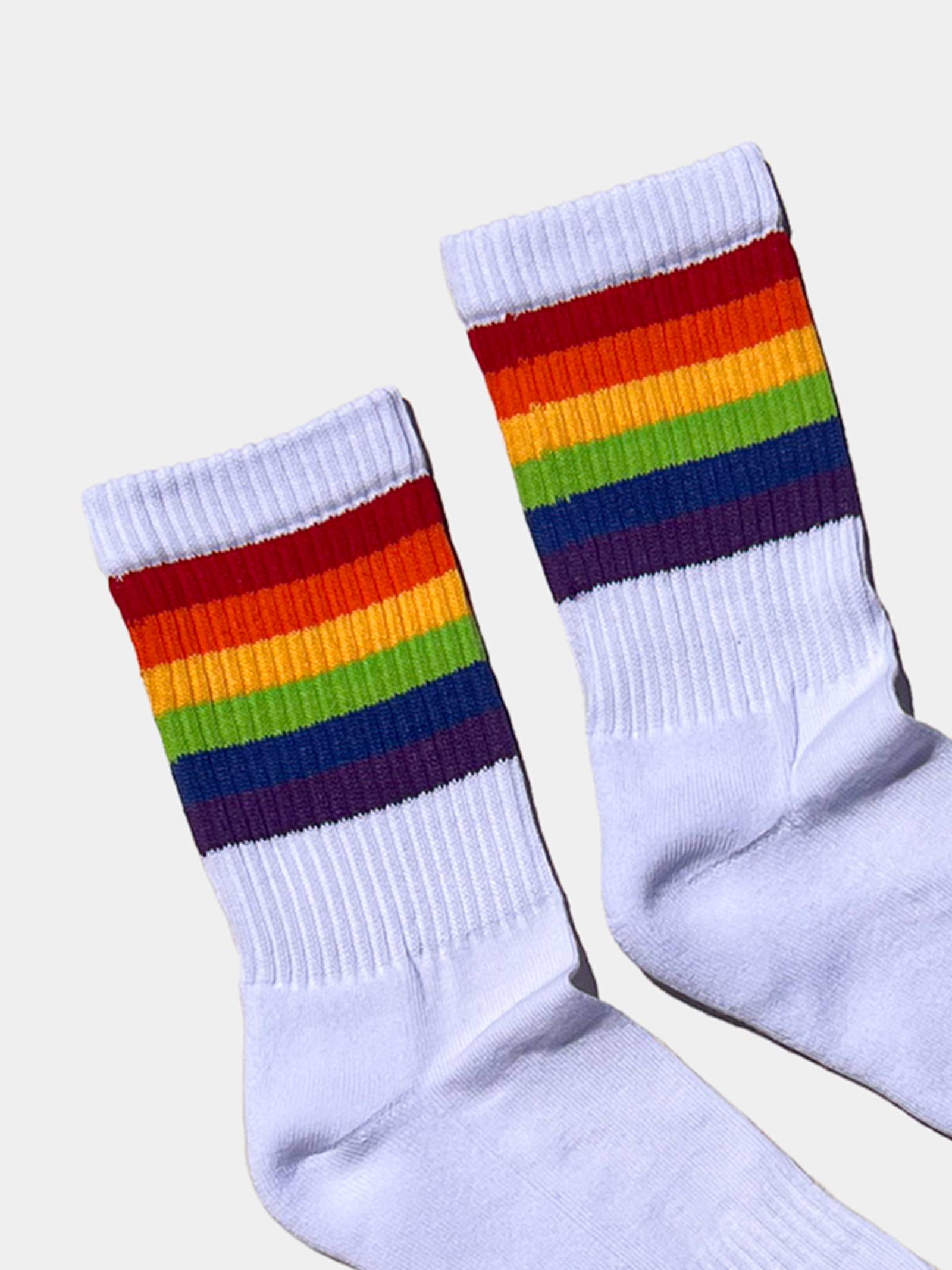 Pride Half Socks 22 | White