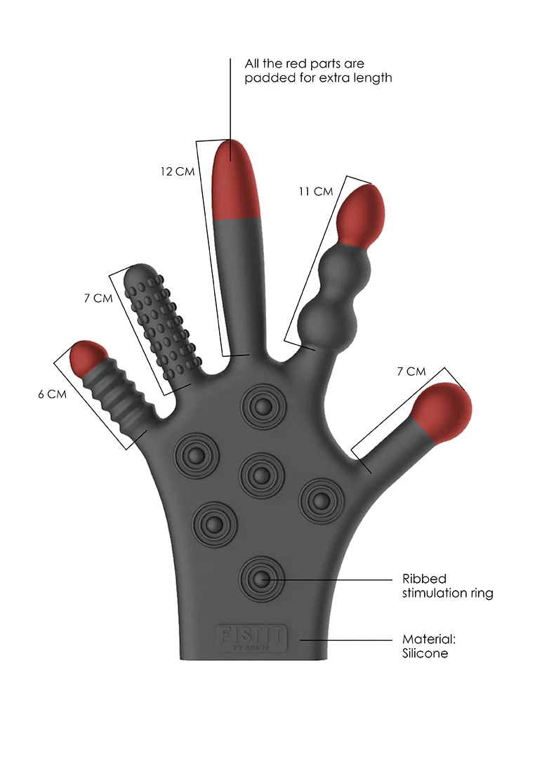 Shots Toys: Stimulations-Handschuh Glove (Silicone)