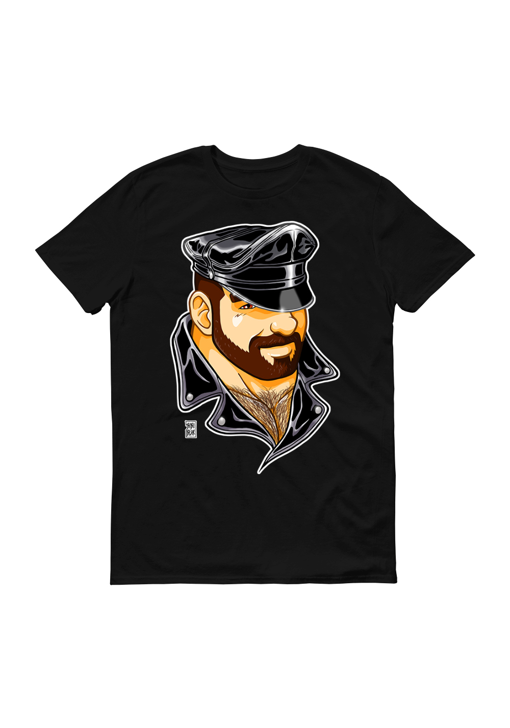 Bobo Bear Shirt Adam likes Leather Black