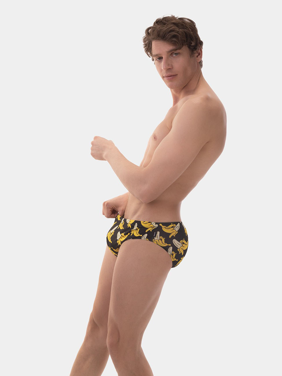 Barcode Berlin Swim Brief Banana | Black