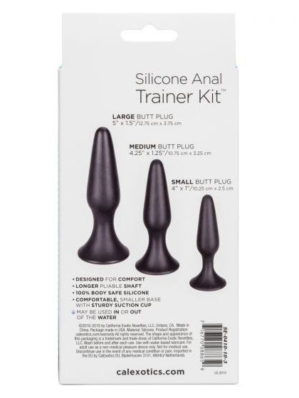 CalEx: Silicone Anal Trainer Kit (S,M,L)