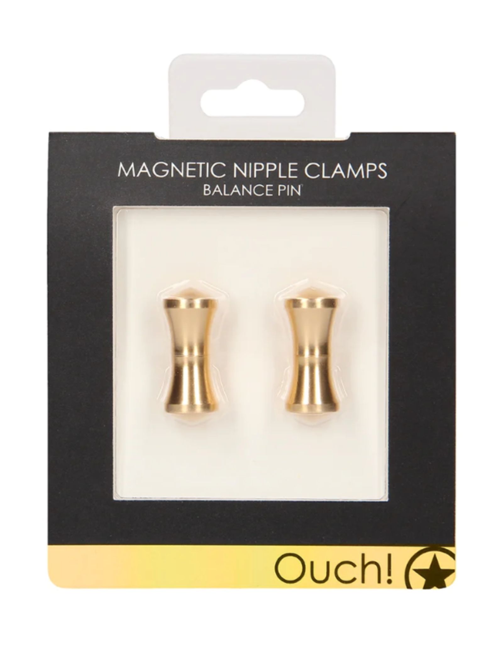 Shots: Magnetic Nipple Clamps - Balance Pin | Gold