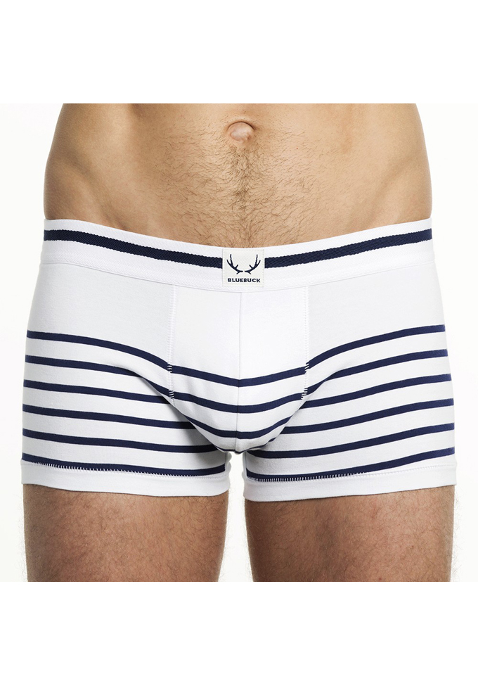Bluebuck Nautical Stripes Trunk | White