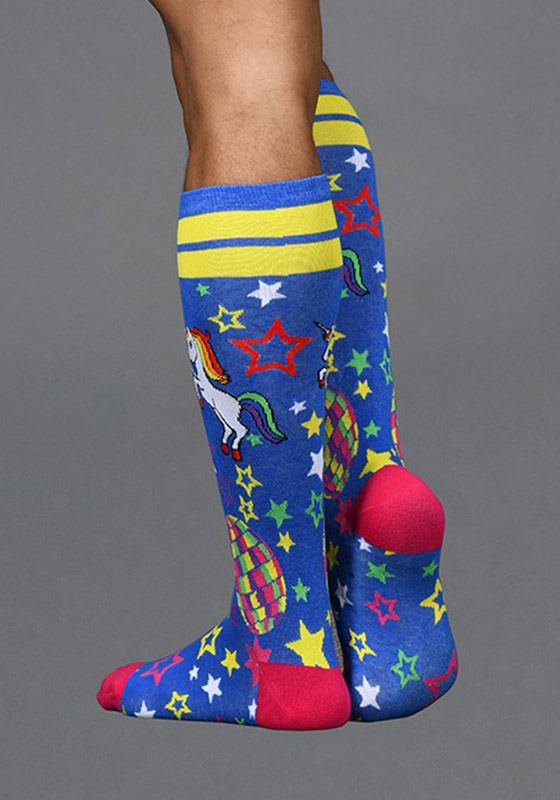 Andrew Christian Multi Disco Star Unicorn Socks
