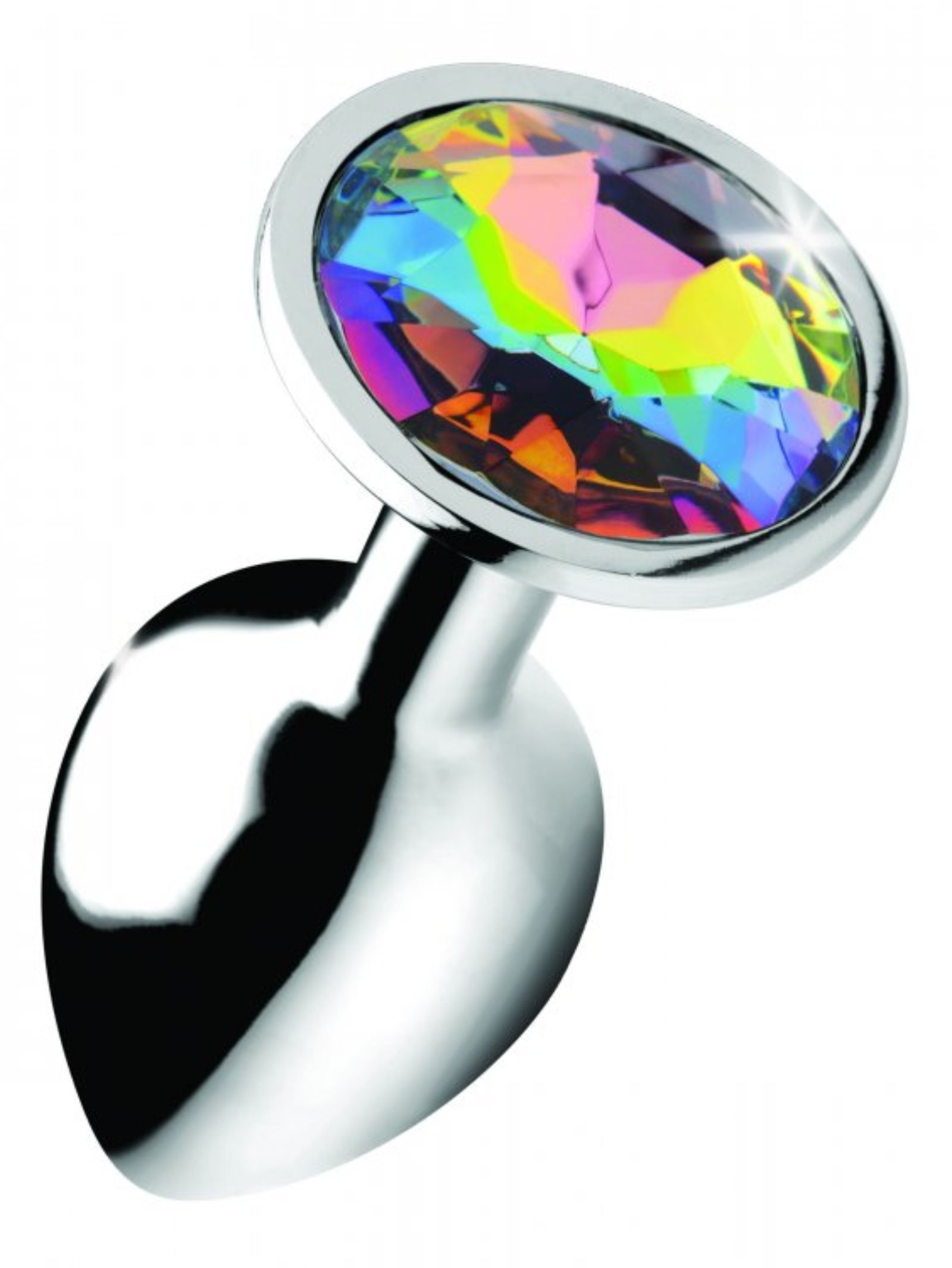 XR Brands: Rainbow Prism Gem Anal Plug | Small