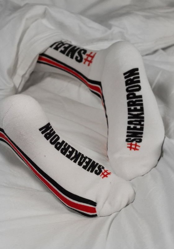 Sk8terboy #Sneakerporn Socks | White/Red