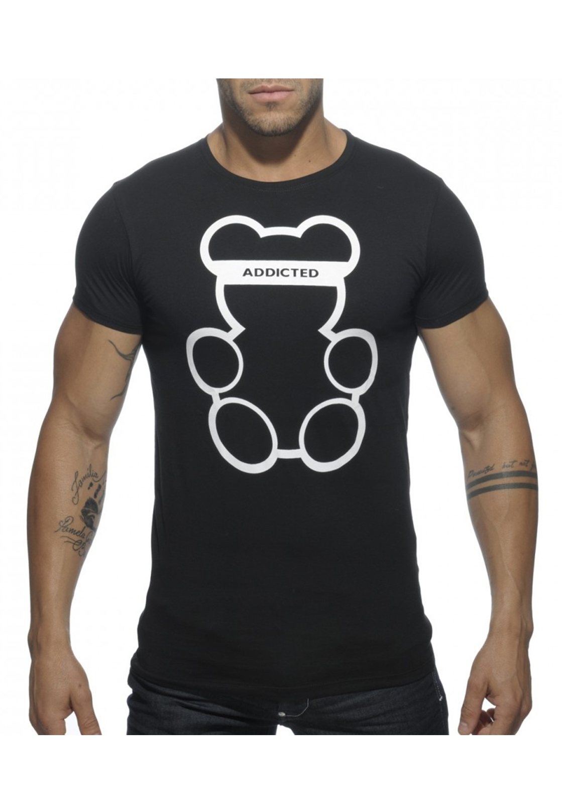 Addicted Bear T-Shirt | Black