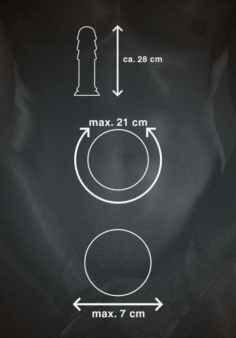 Mr. Cock: XXL Plug The Ribbed Cock 28 cm