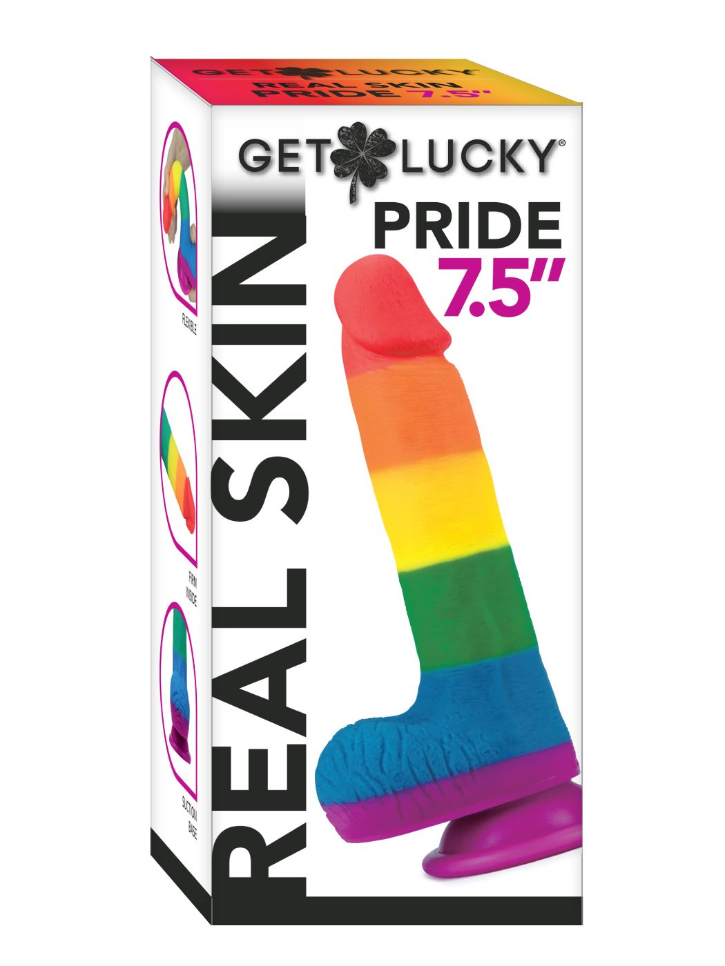 Pride | Rainbow Real Skin Dildo 7,5"