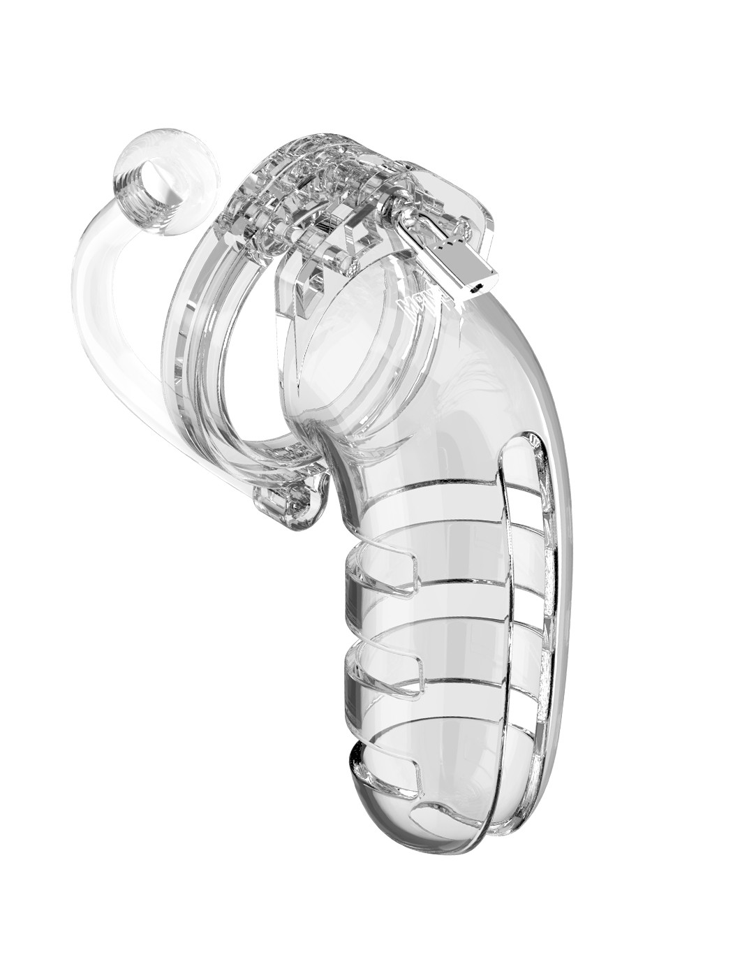 Mancage: Chastity Cage Model 12 with Plug | Transparent