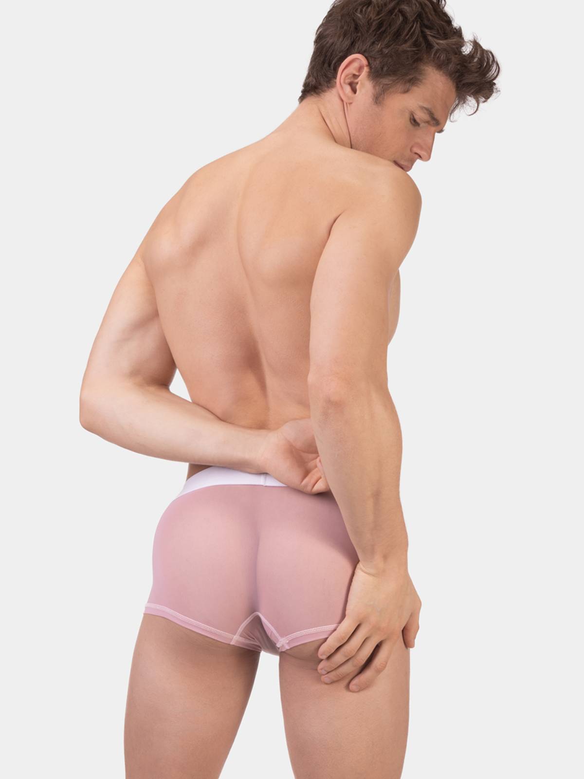 Barcode Berlin Mesh Boxer Snore | Pink/White