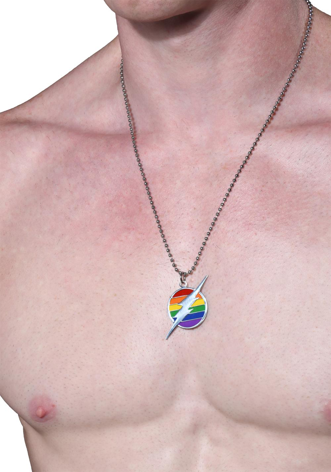 Andrew Christian Lightning Pride Necklace - Kette mit Anhänger