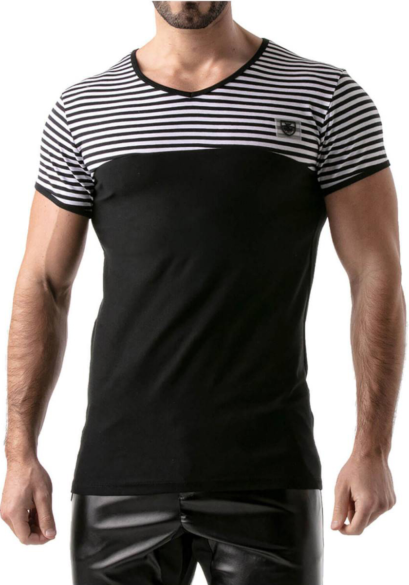 TOF Paris: T-Shirt Navy Stripes | Black
