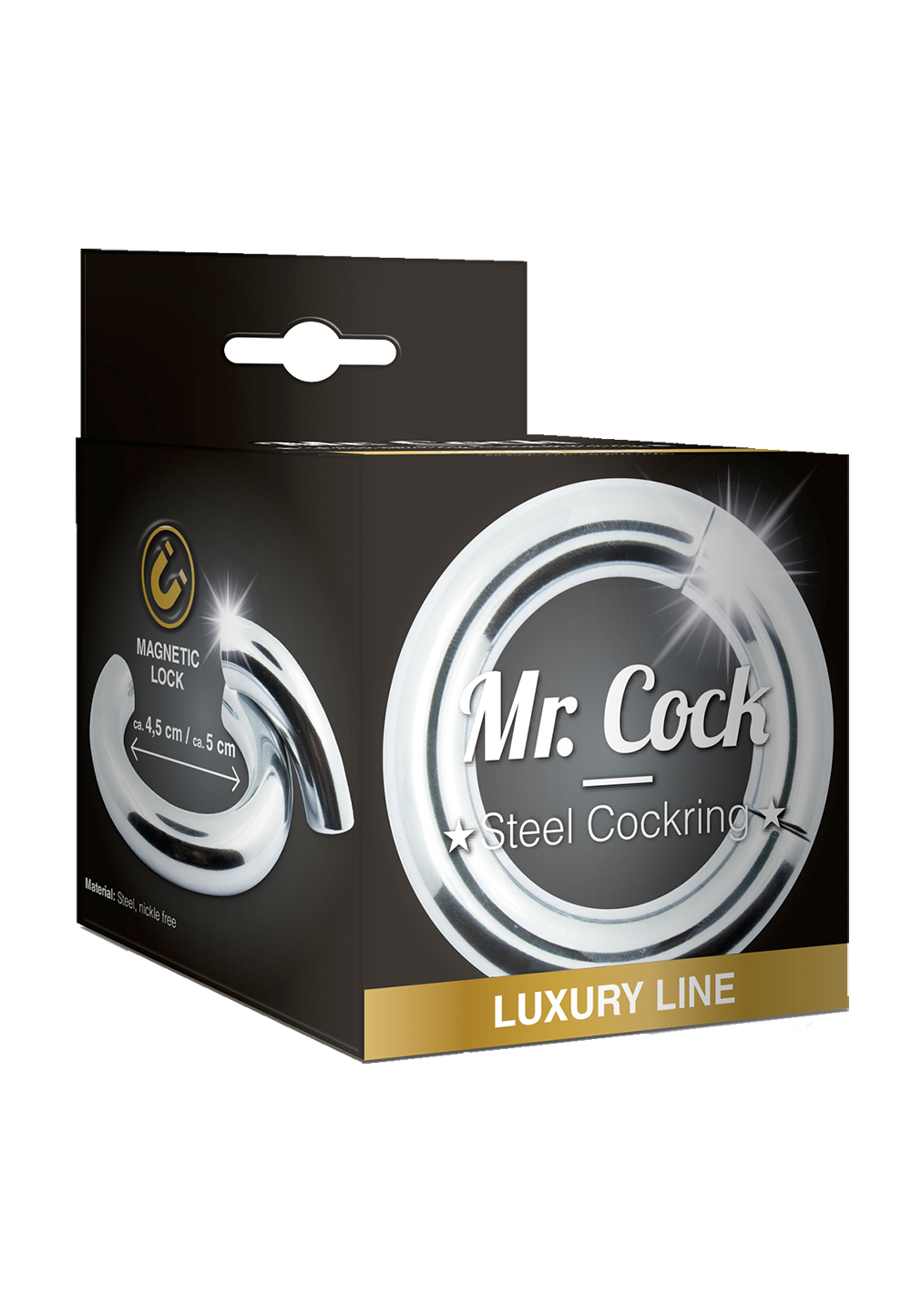 Mr. Cock: Steel Cockring Magnetic Lock Ø 50 mm