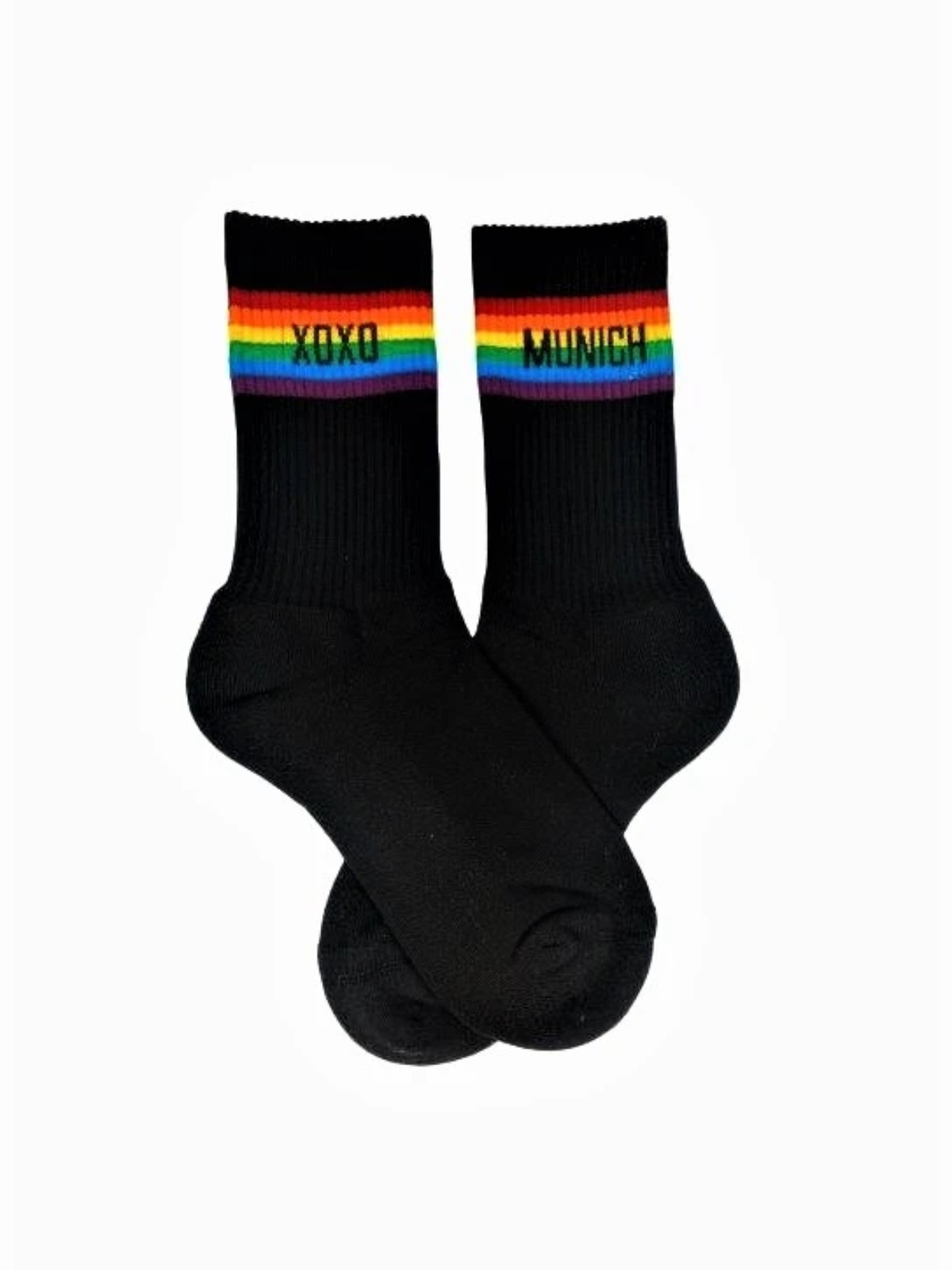 XOXO Socks Rainbow MUNICH | Black