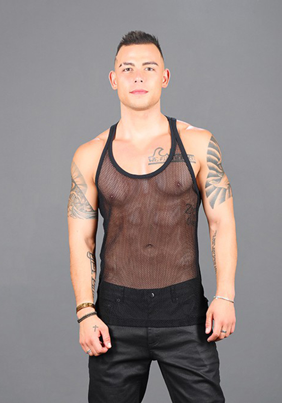Andrew Christian Club Mesh Racer Back Tank Andrew Christian Club Mesh Racer Back Tank