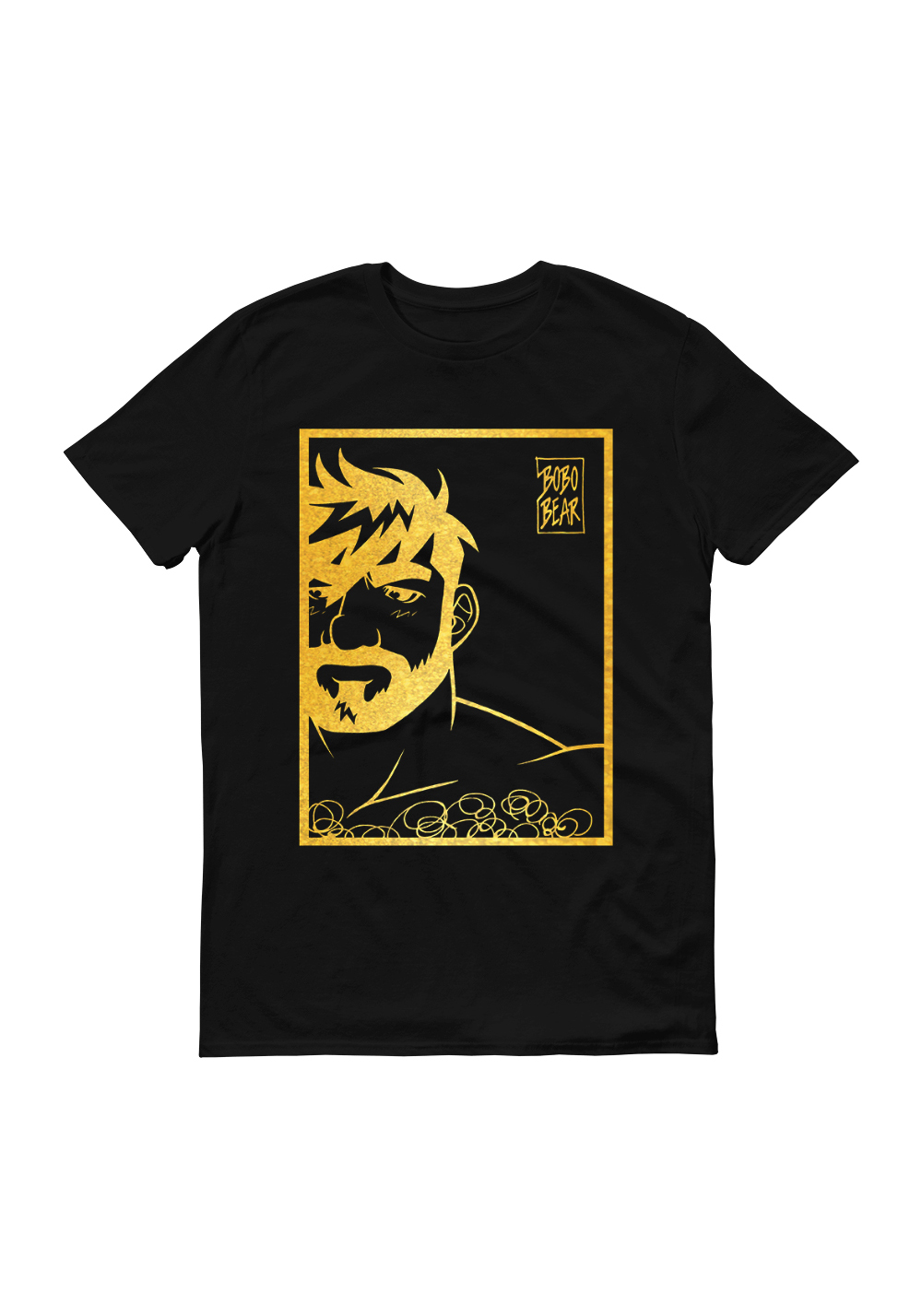 Bobo Bear Shirt Adam likes Black & Gold