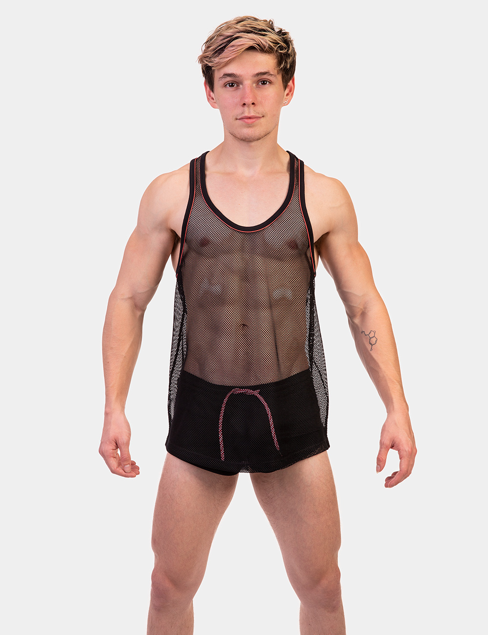 Barcode Berlin Tank Top Elmar | Black/Apricot Barcode Berlin Tank Top Elmar | Black/Apricot