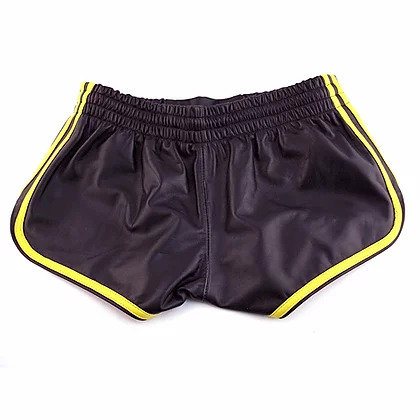 Rouge Leder Shorts | Black/Yellow