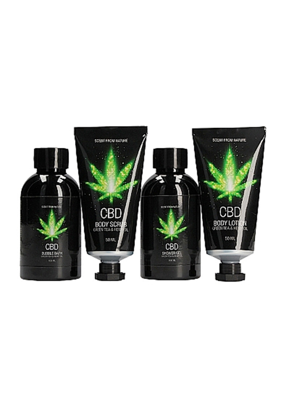 CBD Dusch & Badeset mit Grüntee und Hanföl