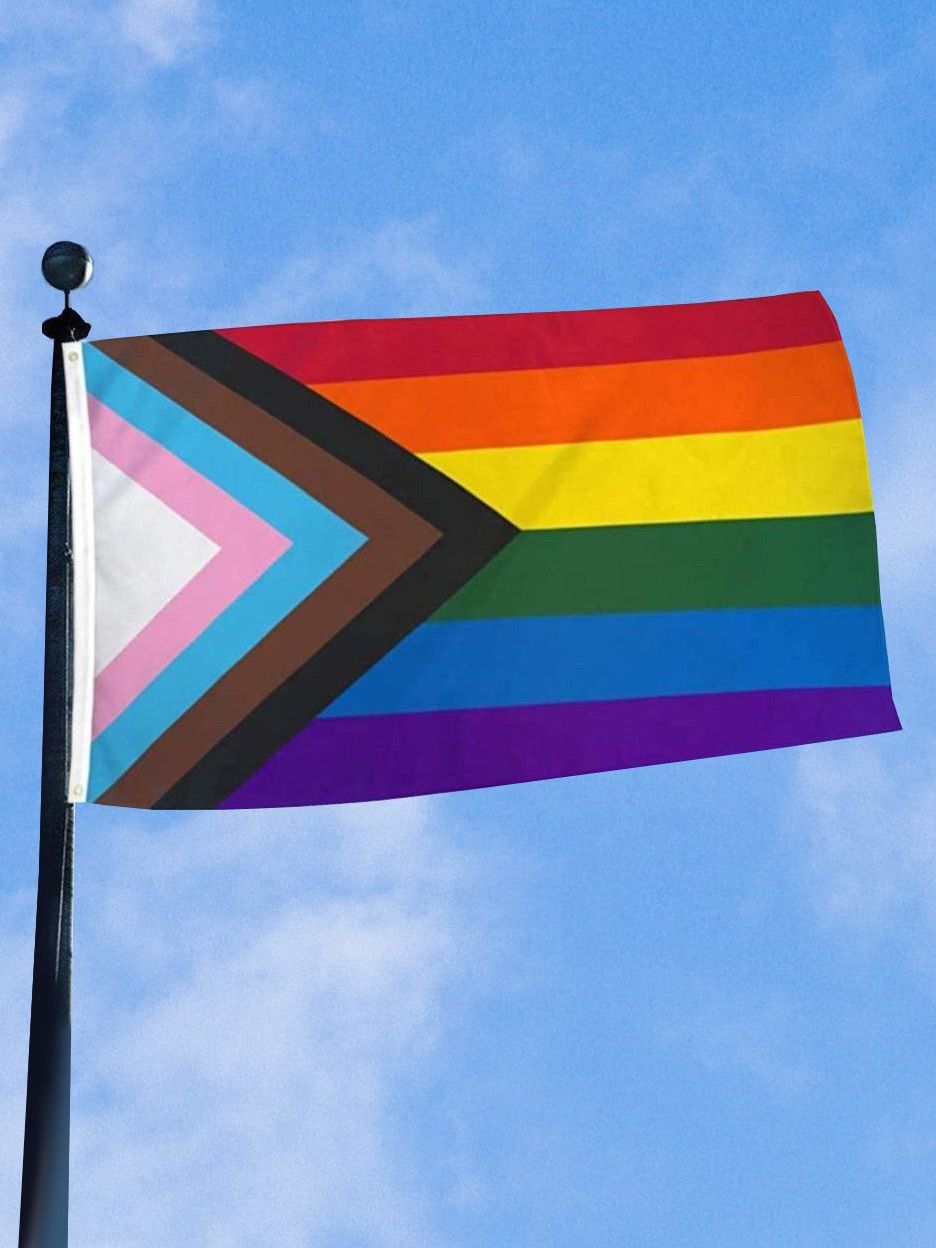 Regenbogen Progress Pride Flagge 90 x 150 cm